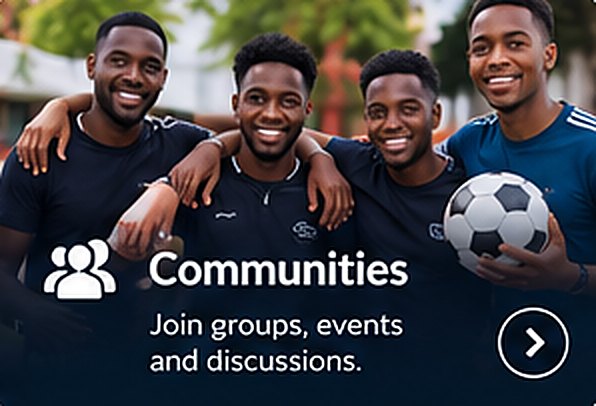 Communities: Join groups, events and discussions.
